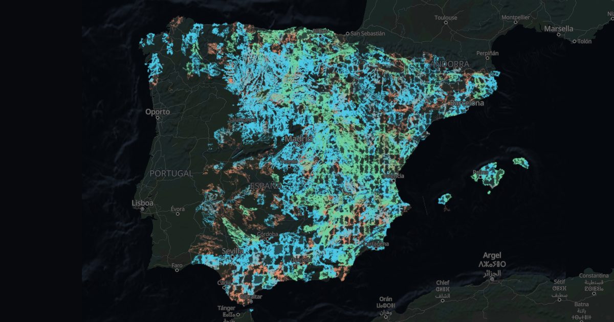 Map of aquifers in Spain