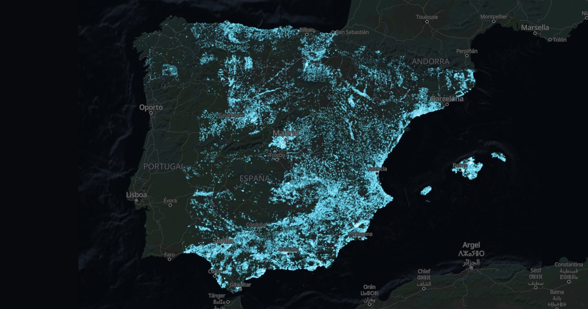Map of wells and boreholes in Spain
